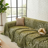 Copridivano – Verde Boho Rustico