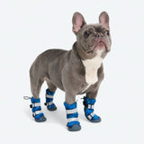 Stivaletti da pioggia per cani, Scarpette impermeabili per cani - Camo Blu