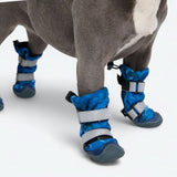Stivaletti da pioggia per cani, Scarpette impermeabili per cani - Camo Blu