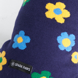 Maglione per cane lavorato a maglia - Fiori Blu Verdi Gialli
