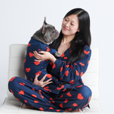 Top del pigiama umano - Cuori