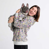 Felpa Vintage Flower per Umano - Grigio Chiaro
