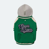 Giacca varsity per cani - Verde