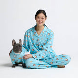 Top del pigiama umano - Colazione - Blu