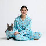 Top del pigiama umano - Colazione - Blu