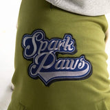 Giacca universitaria per cani - Verde