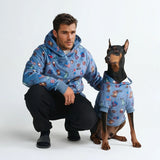 La felpa per umani USA – Blu