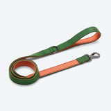 Set guinzaglio e porta sacchetti per escrementi - Verde Arancione