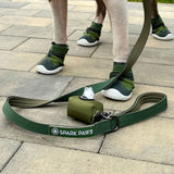 Set Guinzaglio e Porta Sacchetti - Verde Militare