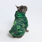 Felpa con cappuccio per cani St. Patty's - Verde scuro