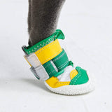 Scarpe per cani Hot Pavement Pawtector - Verde Giallo