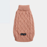 Maglione a trecce per can - Marrone