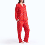 Human Pajama Top - Red Bows||size:S,M,L,XL,2XL