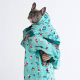 Felpa con cappuccio per cani (velluto morbido)