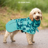 Dog Raincoat - Camo Teal||size:S,M,L,XL,2XL,3XL,4XL,5XL