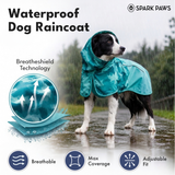 Dog Raincoat - Camo Teal||size:S,M,L,XL,2XL,3XL,4XL,5XL