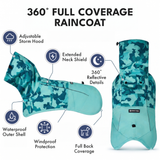Dog Raincoat - Camo Teal||size:S,M,L,XL,2XL,3XL,4XL,5XL