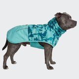 Dog Raincoat - Camo Teal||size:3XL