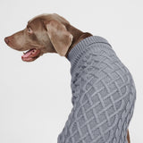 Maglione a trecce per can - Grigio
