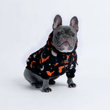 Felpa con cappuccio per cani di Halloween - Nero