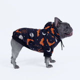 Felpa con cappuccio per cani di Halloween - Nero