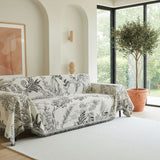 Lily Valley Black Couch Cover