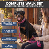 Fuchsia Camo Martingale Collar||size:A,B,C,D,E