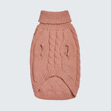 Maglione a trecce per can - Marrone
