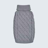 Maglione a trecce per can - Grigio