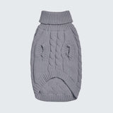 Maglione a trecce per can - Grigio