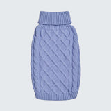 Maglione a trecce per can - Blu