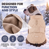Beige Quilted Winter Jacket||size:S,M,L,XL,2XL,3XL,4XL