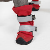Stivali per cani resistenti all'acqua con struttura flessibile - Rosso