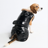 Giacca invernale a scivolo - Nero Lucido