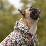 Felpa Vintage Flower per Cane - Grigio Chiaro