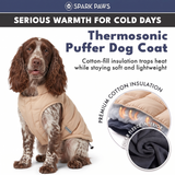 Beige Thermosonic Winter Jacket||size:S,M,L,XL,2XL,3XL,4XL
