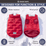 Red Thermosonic Winter Jacket||size:S,M,L,XL,2XL,3XL,4XL