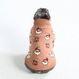 Maglione natalizio a maglia per cani – Babbo Natale & Rudolph