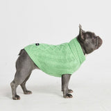 Maglione a trecce per can - Verde menta