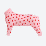 Pigiama per Cani - Cuori Rosa