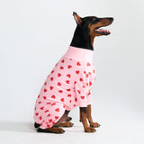 Pigiama per Cani - Cuori Rosa