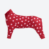 Pigiama per Cani - Cuori Rossi