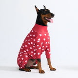 Pigiama per Cani - Cuori Rossi
