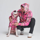 Maglione Plaid per Umani - Quadretti rosa