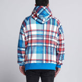 Maglione Plaid per Umani - Quadretti blu e rossi