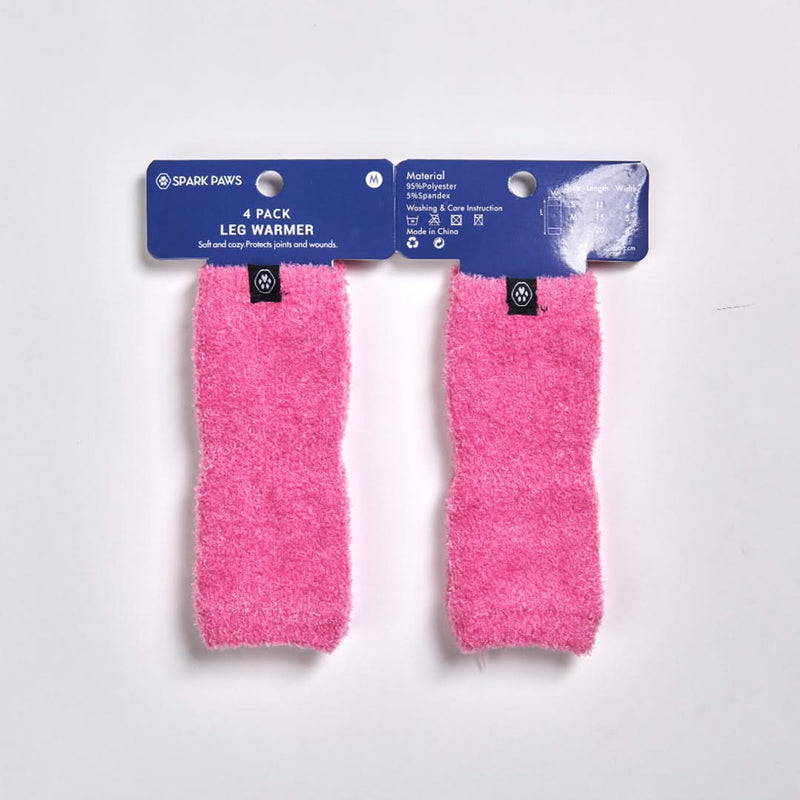 Manicotti Riscaldanti in Pile Elasticizzato per Gambe - Rosa