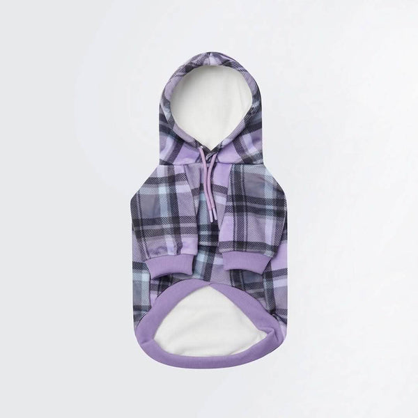 Maglione Plaid per Cani - Quadretti viola