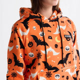 Felpa con cappuccio umana di Halloween - Arancione