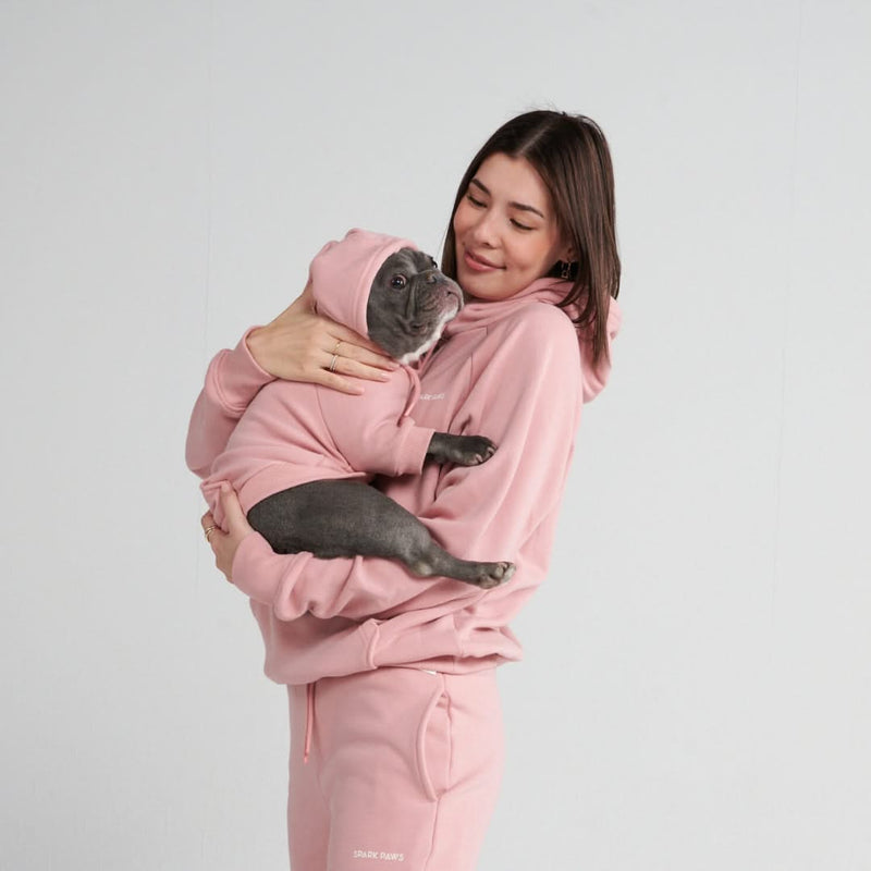 Felpa con cappuccio per cani Essential - Rosa