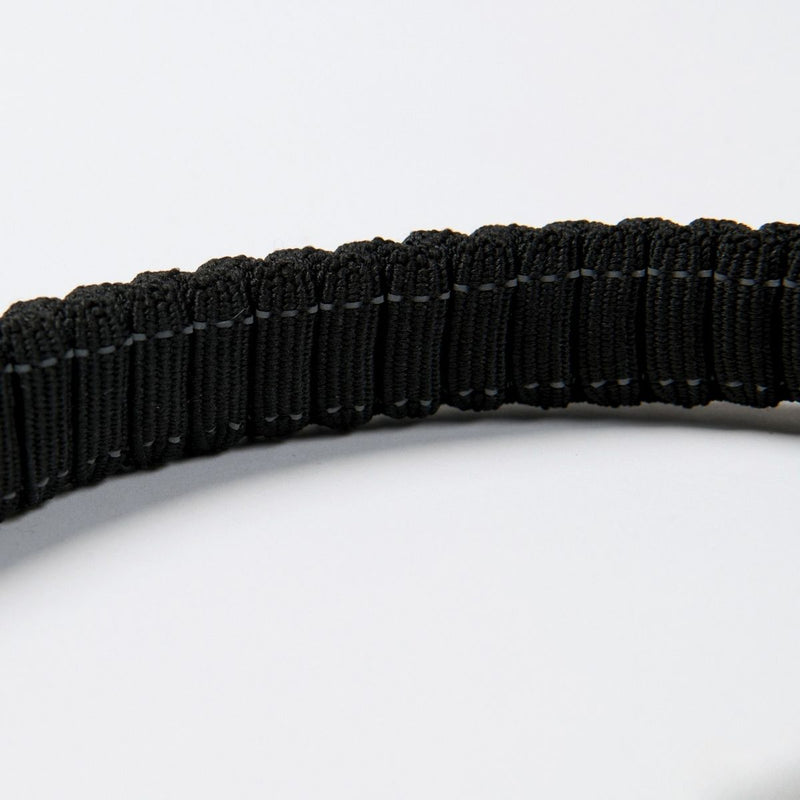 Guinzaglio multifunzione con cintura di sicurezza e porta-sacchetti – Nero